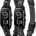 Bark Collar, 2 Pack Dog Bark Collar for Large Medium Small Dogs, Rechargeable Anti-Barking Device for Dogs, Smart Training Collar with Beep Vibration 5 Sensitivity, Dog Bark Deterrent Devices (Black)