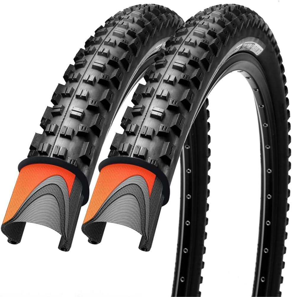 VESPETON 26/27.5/29 x2.25 inch Bike Tires Pair Mountain Bike Tires 60 TPI Foldable Kevlar High Grade Made Bicycle Tires Pack of 2