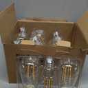 GvvooHome Edison Bulbs, E26 LED Bulb 60 watt Equivalent, Non-Dimmable, Cool White 4000K, ST58 Vintage Light Bulbs, 90+ CRI, 6W, 600LM, E26 Medium Base, Clear Glass, 12 Pack