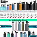 SYACOT Auto Spout Lid for Hydro Flask Wide Mouth Water Bottles, Replacement Top Spout Lid for HydroFlask Wide Mouth 12 oz 32 oz 40 oz, Chug Cap with Flexible Handle,Big Nozzle
