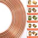 Fasmov 25 ft 3/16" Copper Coated Brake Line Kit, Brake Line Flaring Tool Kit (Includes 16 Fittings and 4 Unions Brake Line Fittings) + Double & Single Flaring Tool Kit