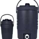 2.2 Gallon/8 L Portable Sports Cooler Water Beverage Dispenser,Insulated Cooler Dispenser With Spout & 33 Ounce/1 L Insulated Water Jug