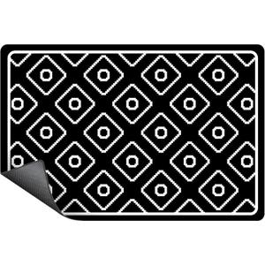 SUEH DESIGN Dish Drying Mat, Absorbent Coffee Mat 19.6 x 11.8 in Quick Dry Drying Mats Large Coffee Mat for Coffee Bar Kitchen Countertop, Black