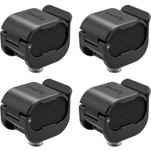 SmallRig Camera Clamp (4 pcs) for HDMI/SDI/Microphone Cable, DSLR Camera Cable Lock Mount Support 2-7mm