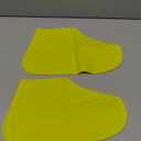 Waterproof Shoe Covers, Non-Slip Water Resistant Overshoes Silicone Rubber Rain Shoe Cover Outdoor cycling Protectors apply to Men, Women, Kids (X-Large, Yellow)