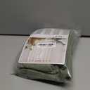 LAMIT Small Window Linen Curtains 45 Inches Long, Semi Sheer Light Filtering Panels Back Tab and Rod Pocket Drapes for Basement/Window/Kitchen, Sage Green, 2 Panels, 34 x 45 Inch