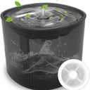 Cat Water Fountain Dog Water Dispenser Automatic Pet Fountain, Dogs Drinking Waterer Bowls Indoor Auto Watering Dish Animal Feeding & Drinking Quiet Waterfall with 1 Replacement Filter (61 oz/1.8 L)