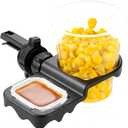 Li & Zhao Sauce Holder for Car - 2 PCS Dip Clips Car Sauce Holder for Ketchup and Dipping Sauces Dip Can Holder with Adjustable Vent Hook Car Snack Holder Car Food Tray Dipping Sauce Cups(Black)