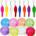 Neon Punch Balloons, Party Favors for Kids, Party Favor Bags/Box Fillers, Heavy Duty, (40-Pack), Easter Basket Stuffers, Sensory, Autism Toys