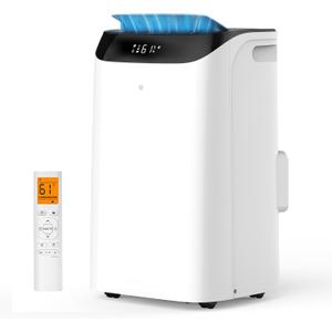 14000BTU Portable Air Conditioners,Free Standing Portable AC Unit
3-in-1 Cooling AC w/t Fan & Dehumidifier, Cools Room up to 700 sq.ft w/t Remote, Smart/Sleep Mode,3 Speed,Auto Swing,Timer