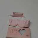 LitBear Silk Sleep Mask for Side Sleeper, Eye Mask Sleeping for Women Men 100% 22 Momme Pure Mulberry Silk, Face-Hugging Padded Eye Cover for Sleeping with Adjustable Band (Pink)