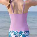 Girls Tankini Swimsuit 2-Piece Bathing Suits Tankini Top with Swim Shorts for Teens 9-16