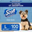 Scott Pet Guard Dog Pads - Size Large - 22" x 22" - 100 Pack