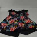 Wantdo Women's One Piece Plus Size Swimsuit Tummy Control Recycled Ruffle Swimdress Bathing Suit with Swim Shorts XL