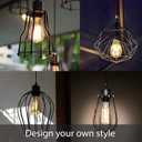 Aspen Creative 21055-14 Lamp shade phenolic screw collar rings for medium-base E26 Socket, 39mm Inner diameter, black finish, 4 Pack