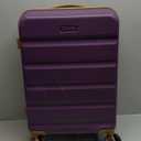 Luggage Sets 3 Piece,Suitcases with Wheels,Carry On Luggage Set,ABS Hard Case Luggage with TSA Lock Spinner Wheels(3 Piece Sets,Purple(20"/DB/TB)), Violet