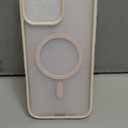 SUPFINE Magnetic for iPhone 16 Pro Max Case (Compatible with MagSafe) (Military Grade Drop Protection) Slim Translucent Matte Shockproof with Anti-Fingerprint Phone Case,Antique White