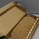 3 Tier Hanging Fruit Basket for Kitchen, Handmade Woven Cotton Hanging Wall Basket for Fruit Vegetable with 6 Hooks, BOHO Style Over the Door Organizer for Bathroom Bedroom