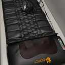 Massage Mat, Detachable Neck Massager, Full Body Vibration Heating, Massage Pad with 10 Vibrating Motors and 9 Speed Settings for Home Office Use, Gift for Men Women Parents Christmas, Black