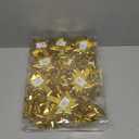 24 Large Gift Bows,3.5 inches, Bows for Gift Wrapping and Presents,Christmas Bows,for Parties, Birthdays, Weddings or Other Holidays. (Gold)