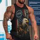 Blissboy Funny Patriotic Graphic Tank Top Novelty Sleeveless Shirt (Black, XXXL)