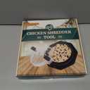 Chicken Shredder | Chicken Shredder Tool Twist | Meat Shredder for Chicken Breast, Visible Kitchen Gadgets Grinder Machine, Anti-Slip Strip, Ergonomic Handle, BPA Free, Easy Clean (Black)