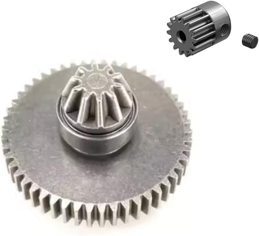 Spur Gear 16401Y Compatible with Hyper GO H16GT H16DR H16BM H16PL Parts 1/16 RC Car Accessories (Black)