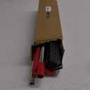 15.7 Inch Floor Scrub Brush Removable Stainless Steel Handle 2 in 1 Scrape Brush Stiff Bristle Shower Scrubber for Cleaning Patio Bathroom Garage Kitchen Wall Deck Tub Tile 52.4 inch Tall