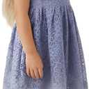 2Bunnies Girl Baby Toddler Vintage Lace Pom Pom Flutter Sleeve Easter Birthday Outfit Dress (2T)