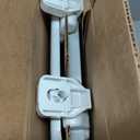 Mayfair Linden Slow Close Toilet Seat, Non Slip Heavy Duty Wood, Easy Install, Round, White