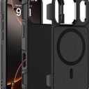 Magnetic Case for iPhone 17 Pro 6.3'',[Compatible with Magsafe][Heavy Duty Shockproof] [Military Grade Drop Protection][Non-Slip] Rugged Durable 2-Layer Hard Bumper Phone Cover-Matte Black