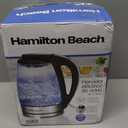 Hamilton Beach 1.7L Electric Kettle, Water Boiler & Heater, LED Indicator, Built-In Mesh Filter, Auto-Shutoff & Boil-Dry Protection, Cordless Serving, Clear Glass (40864)