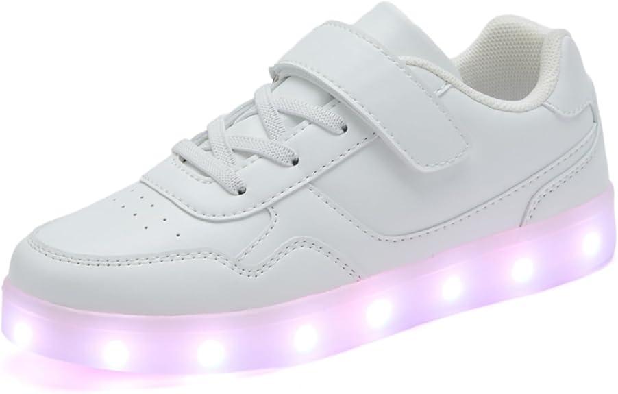Kids Light Up Shoes with USB Charging Flashing LED Sneakers Luminous Dancing Shoe for Boys and Girls Child Unisex