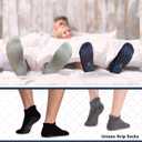 unenow Unisex Non-Slip Grip Socks with Cushion for Yoga Pilates Barre Home & Hospital, Small 
