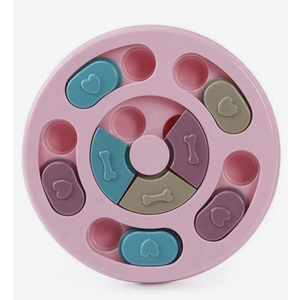 Dog Puzzles,Dogs Food Puzzle Feeder Toys for IQ Training & Mental Enrichment,Dog Treat Puzzle(Pink)