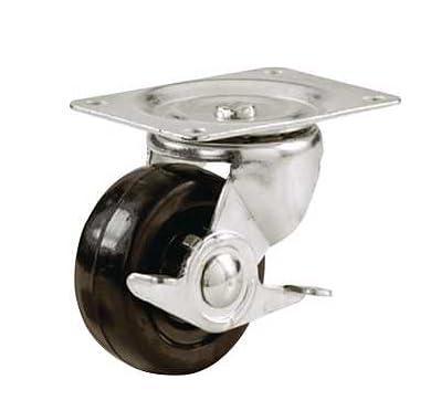 4 each: Shepherd Medium Duty Rubber Wheel Industrial Caster (9509)