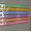 Amazingspark 6 Pcs Pastel Gingham Bulletin Board Paper Roll 19.7'' x 52.5''