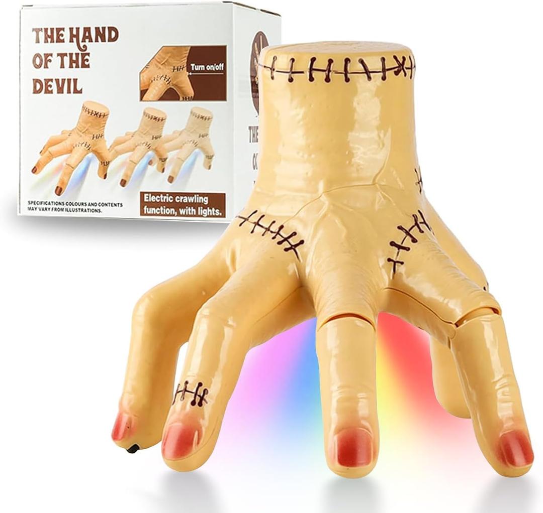 Animatronic Broken Hand Toy Halloween Prop for Kids, Adults,Crawling Hand Spooky Toy Surprise Gift, Scary Decoration for Haunted Houses