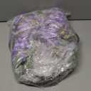 4pcs 47.2-inch Artificial Fake Wisteria Hanging Flower Garland Silk Flower String Home Party Decoration White Blue Pink Purple (Purple)