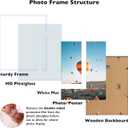 JCJMY 20x25 Picture Frame with 16x20 Mat, Display Photo 16x20 with Mat or 20 x 25 Without Mat, Wall Hanging Large 20 by 25 Poster Frame with Plexiglass, White