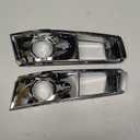 For Cadillac CTS Fog Light Cover 2008-2015 Driver and Passenger Side Pair/ Set | Chrome | w/ HID Headlights | DOT/ SAE Compliance | GM1038112 + GM1039112 | 15904574 + 15904575