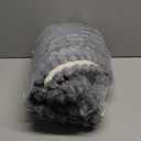 Smiry Couch Cover for Dogs Washable, Non Slip Fuzzy Pet Couch Covers for 3 Cushion Sofa Pet Friendly, Thick Soft Sofa Slipcovers Cushion Protector (Grey, 27.6" x 59")