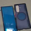 for Samsung Galaxy Z Fold 7 Case [Compatible with MagSafe] [Hinge Protection] [Built-in HD Screen Protector] Translucent Hard Shockproof Magnet Phone Cover for Zfold 7 - Blue