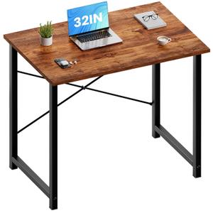 OLIXIS Small Computer Desk, Writing Desk, Home Office, 32 Inch