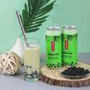 Pocas Bubble Tea with Tapioca Pearls, (Pack of 4, 16.5 oz), Asian Drinks, Refreshing Milk Tea with Boba Pearls (Honeydew) (EXP 04/26/26)