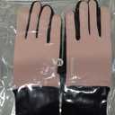 Kids Winter Gloves Touchscreen Anti-Slip Soft Warm Gloves for Boys Girls Aged 4-10 Years Cycling Running Soccer (Black), Pink