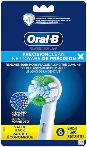 Oral-B Precision Clean Replacement Brush Heads for an Oral-B Electric Toothbrush, Pack of 5
