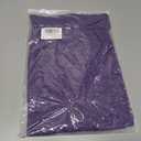 SOUWINEMYI Womens Cap Sleeve T Shirts V Neck Casual Tops Oversized TShirt Summer Trendy Lightweight Loose Fit Basic Tees (Purple,S)