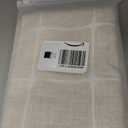 MitoVilla Cream Boho Kitchen Valances for Windows, Beige Modern Farmhouse Valance Curtains for Living Room/Bedroom, French Country Cotton Linen Tassel Topper Window Curtain, 52W x 18L