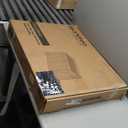 Feandrea Cat Litter Box Enclosure, Handwoven Rattan Hidden Litter Box Furniture with Extra Litter Mat, Removable Washable Tray, Boho Cat House, End Table, Goose Yellow UPCL014K01